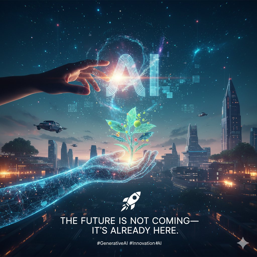 Tech_AI_Tech's tweet image. The future is not coming—it&apos;s already here. 🚀

Catch your future - aistudios.com

#GenerativeAI #Innovation #AI