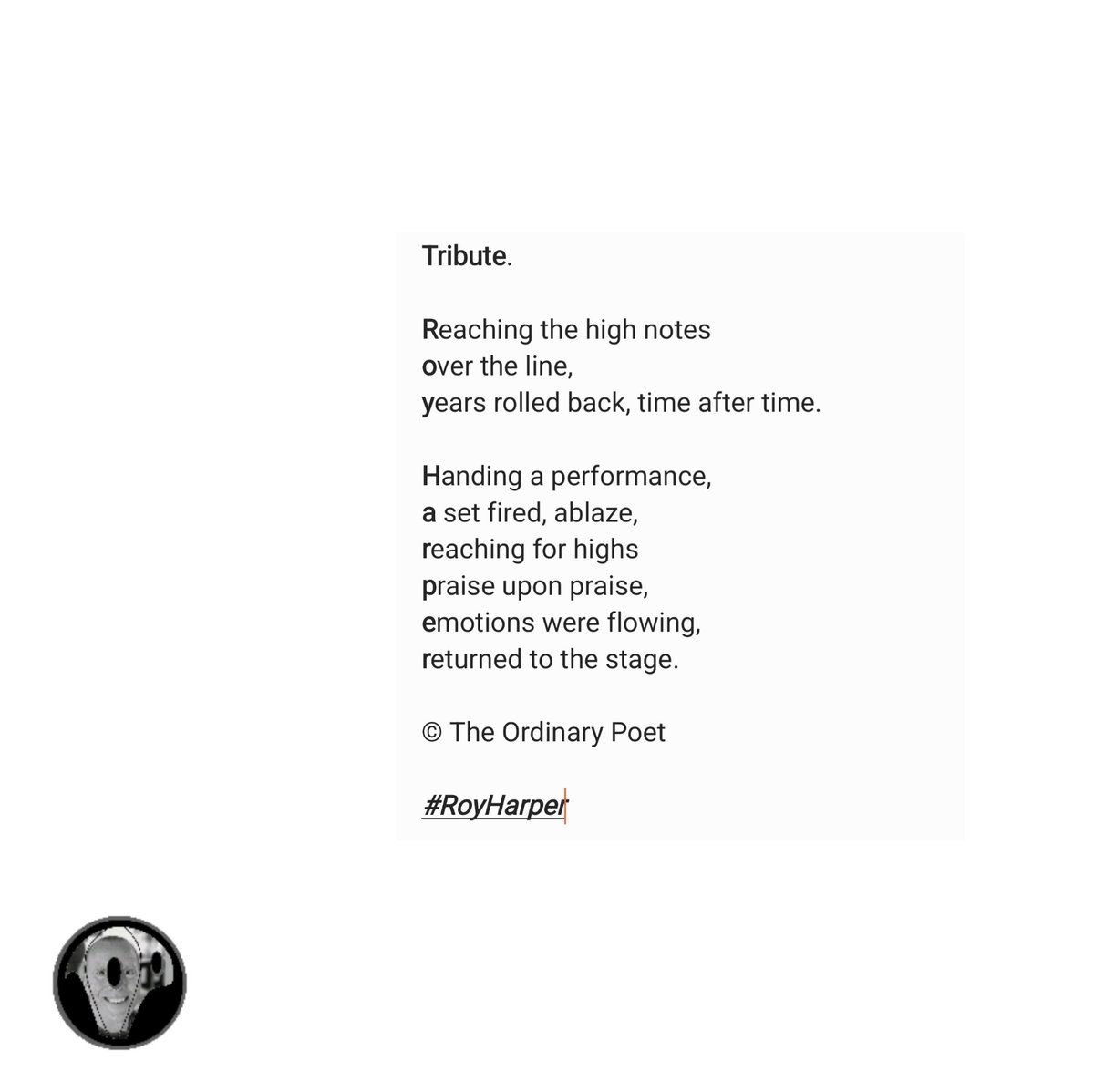 The Ordinary Poet tweet media