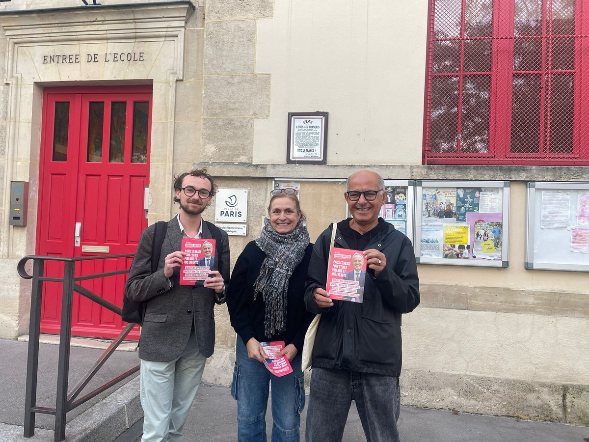Les socialistes de #Paris13 étaient devant vos écoles pour vous présenter les premières propositions d’ <a href="/egregoire/">Emmanuel Grégoire</a> pour vos enfants ! #Gregoire2026 

➡️ Qualité des apprentissages 
➡️ Santé et bien-être des enfants 
➡️ Mixité sociale et scolaire 
➡️ Soutien financier aux familles