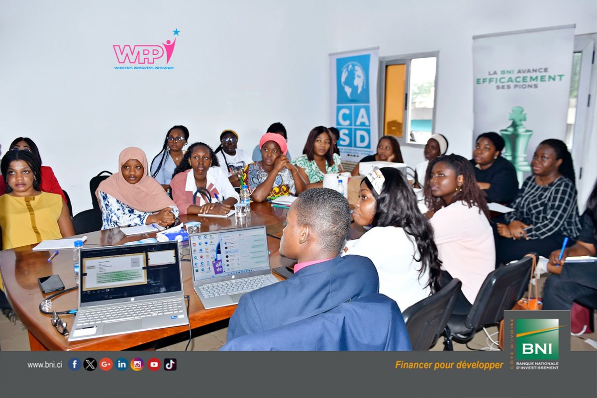 casdci's tweet photo. WOMEN'S PROGRESS PROGRAM - WPP 2025 avec la @BNI_CI 
Session de formation sur la recherche d'emploi animée par M. Brice NIANGORAN, Human Resources Manager, Jeudi 21 Août 2025
@onufemmesCIV 
@UnescoAbidjan
@pnudcotedivoire 
#ODD5 https://t.co/xjUvmvSyw3