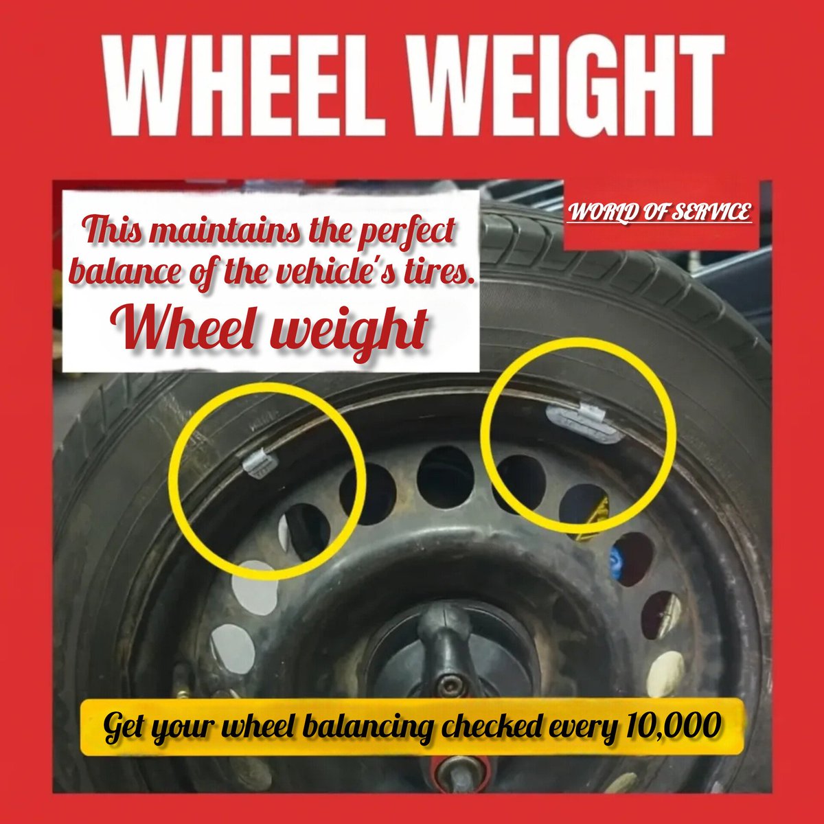 WorldofserviceN's tweet image. Balance matters! ⚖️ Proper wheel weights = smoother ride &amp;amp; longer tyre life. Keep your wheels happy! 🛞✨

#WheelBalance #SmoothRide #CarCareTips #TyreMaintenance #AutomotiveLife #CarEnthusiast #RideSafe #WheelWeights #AutoCare #CarLovers
