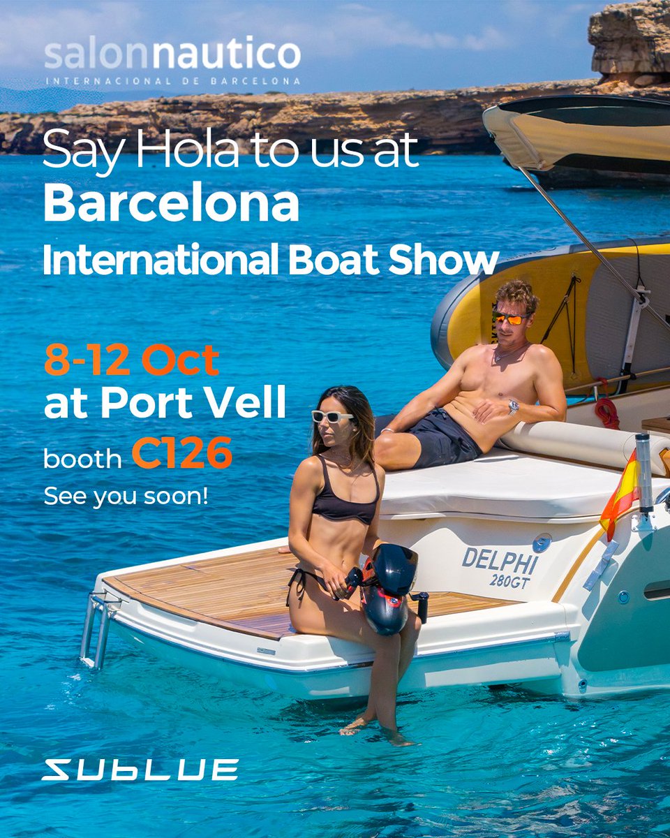 Say Hola to us at Barcelona International Boat Show 🇪🇸

8 - 12 October at Port Vell, booth C126. See you soon!