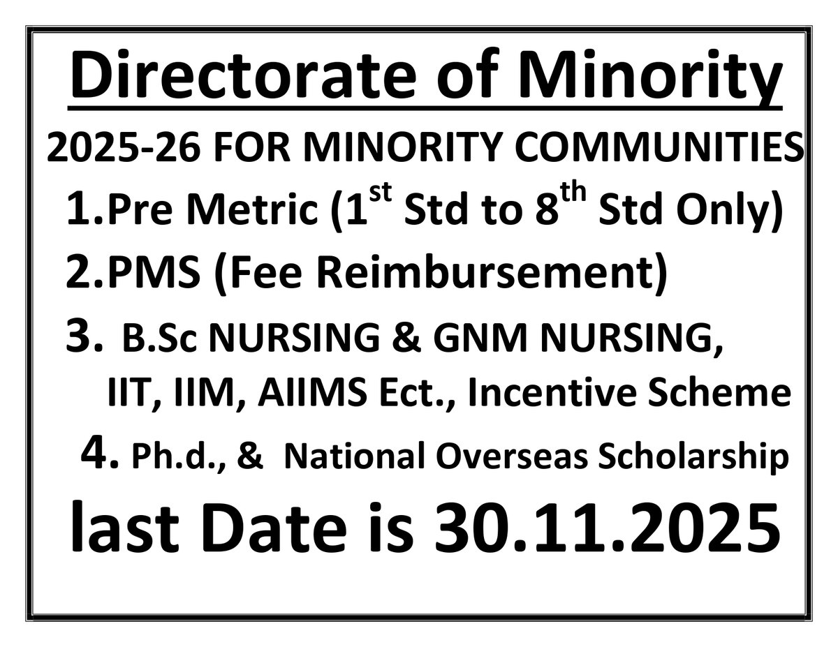 Minority Welfare Department - Mysuru District (@minoritymysuru) on Twitter photo 