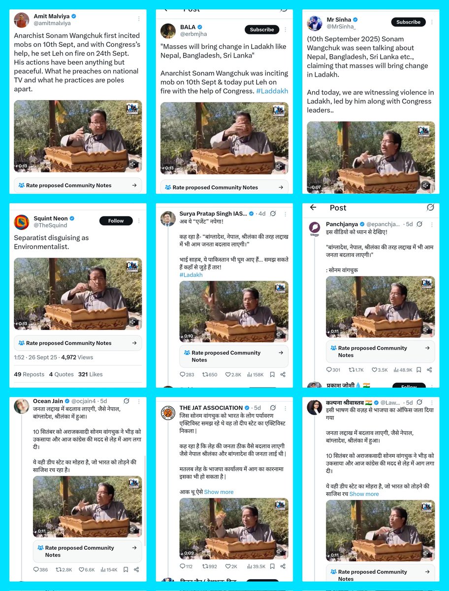 zoo_bear's tweet image. BJP IT cell head @amitmalviya and several Right wing accounts shared a 14 sec clip of @Wangchuk66 to mislead their followers that he wanted people in Ladakh to protest like in Nepal and Bangladesh. This cropped video is now viral across Social media platforms.  Here&apos;s the full…