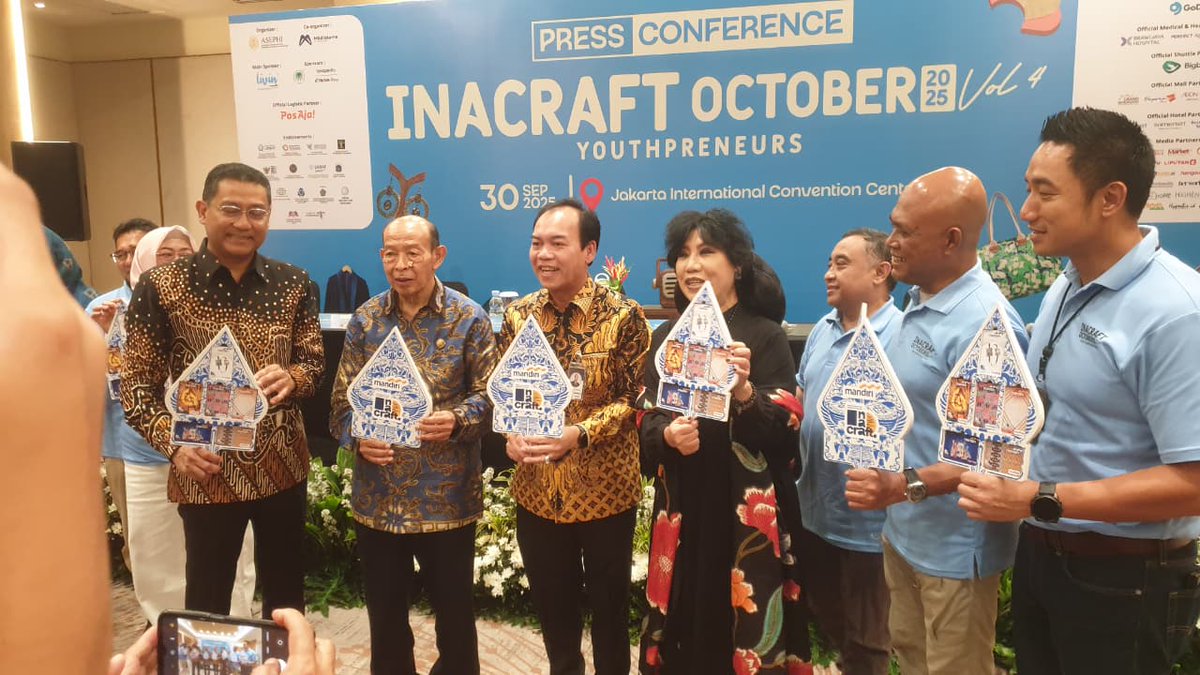 INACRAFT October 2025 Vol.4 Usung Tema Youthpreneurs Craft, Culture, and Future
marketplus.id/2025/09/30/ina…
#inacraft2025 #inacraftoctober2025 #inacraft