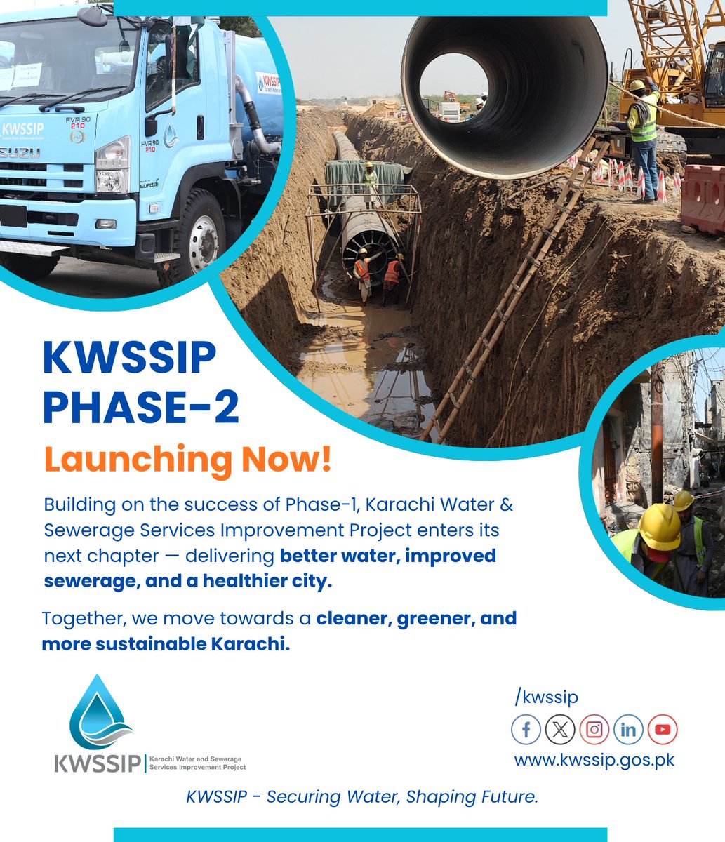 Karachi Water & Sewerage Services Improv. Project tweet media
