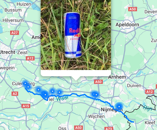 Maandag 29 september: Fietstocht 166 Km (Vianen - Kranenburg -Vianen)
#statiegeld € 3,90 #Pfand € 0,25