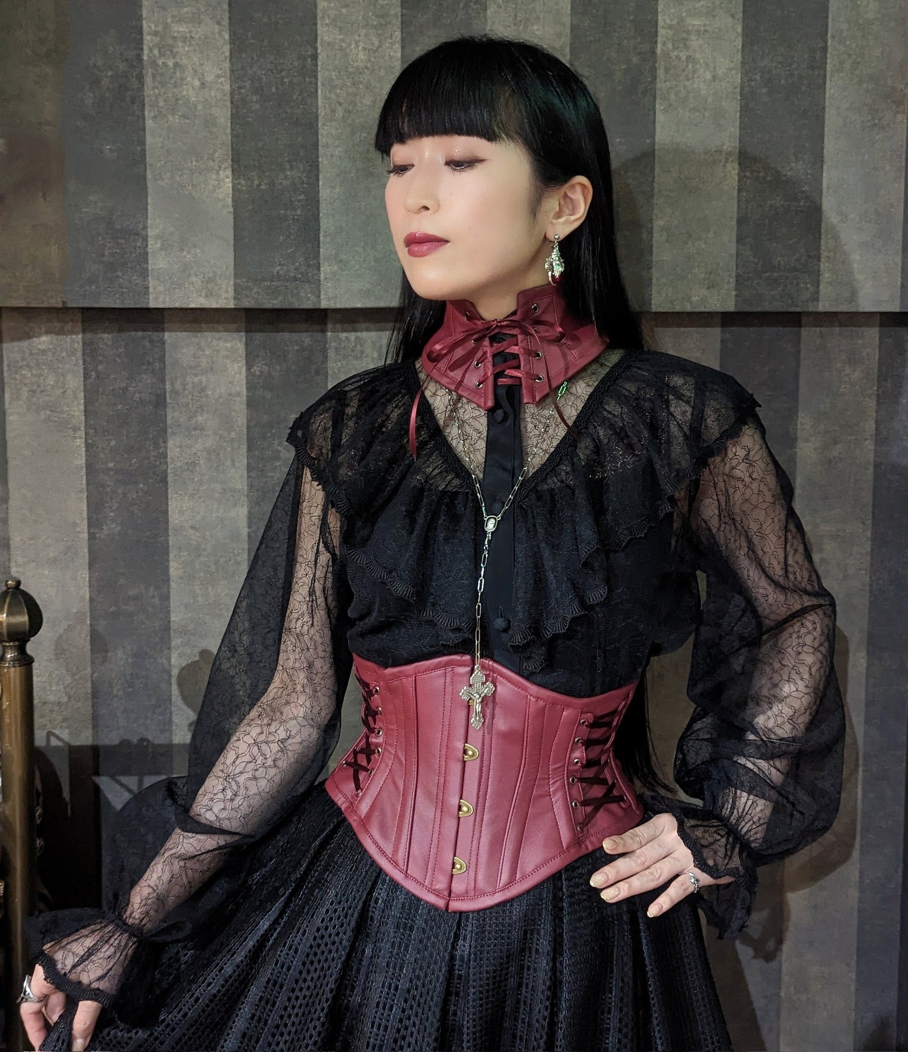 アビエタージュ♡コルセット corset over knee socks SIDE LACE-UP -IVORY- - 【公式