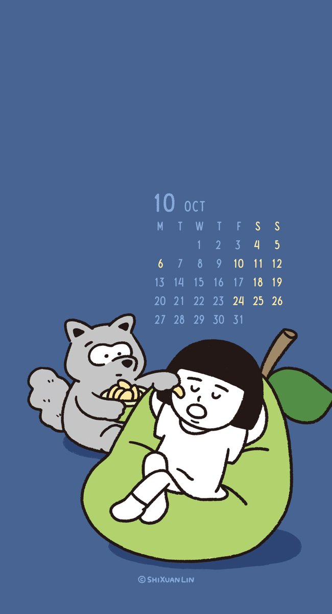 shixuanlin_'s tweet photo. 〖 10月桌布 〗
剝好的柚子最好吃～♥(´∀` )人
#October #wallpaper #calendar #イラスト #カレンダー #插畫 #壁紙 #10月 #柚子 https://t.co/BcThioNb7k