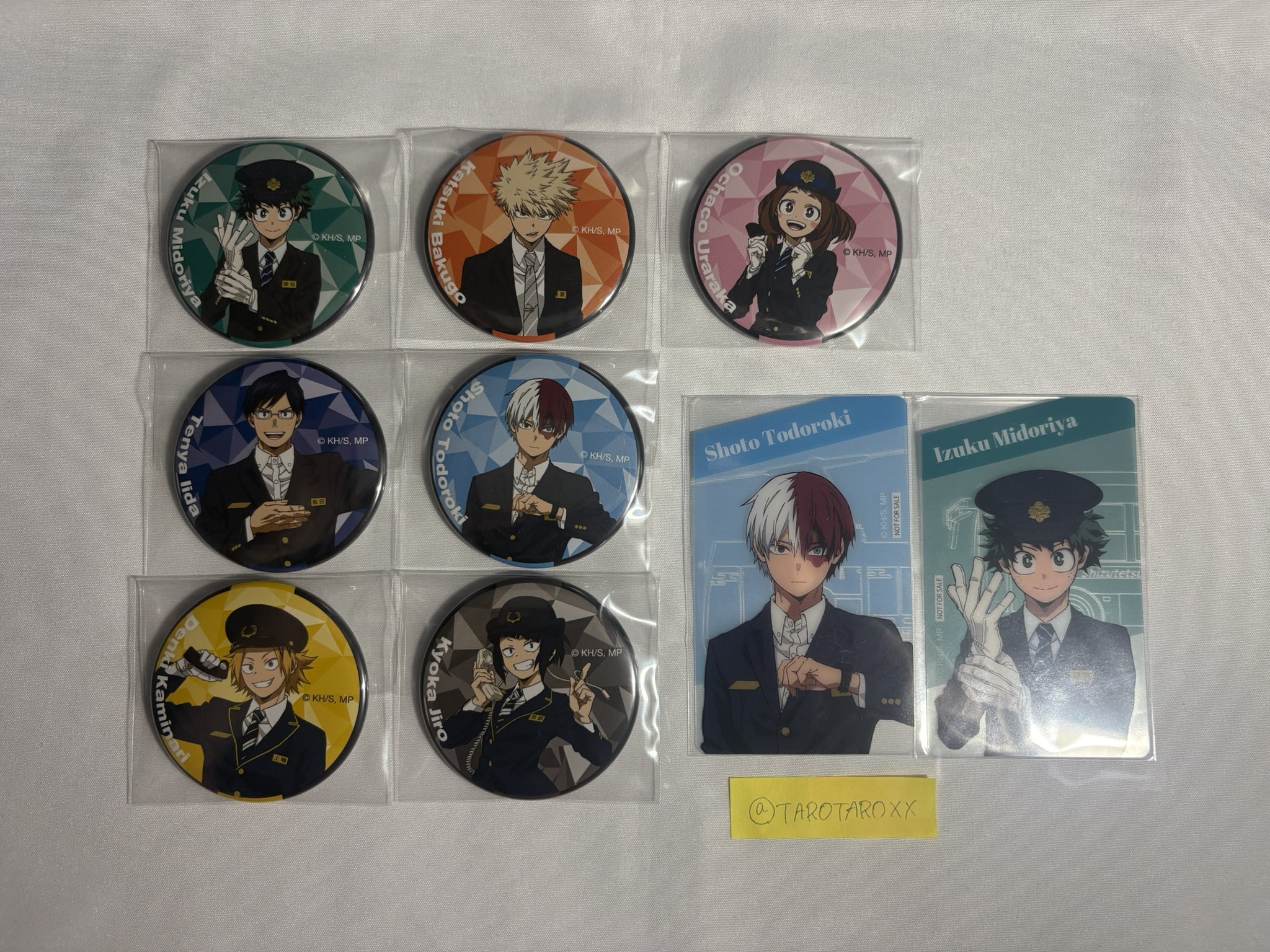 ヒロアカ　静鉄　爆豪　アクスタ　缶バッジ　特典　ラゲッジタグ　名刺カード ヒロアカ 静鉄 僕のヒーローアカデミア 静岡鉄道 爆豪勝己