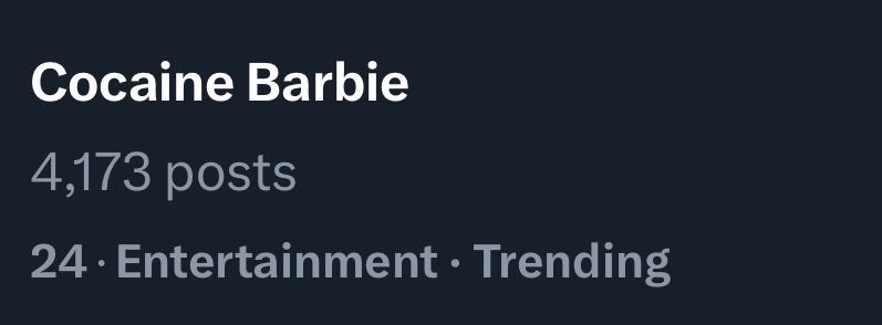 CardiBRadar's tweet photo. — TRENDING 🚨

Cardi B’s recent tweet towards Nicki Minaj “Cocaine Barbie” is currently trending 😭 (#24) https://t.co/wPcNDnCAdQ