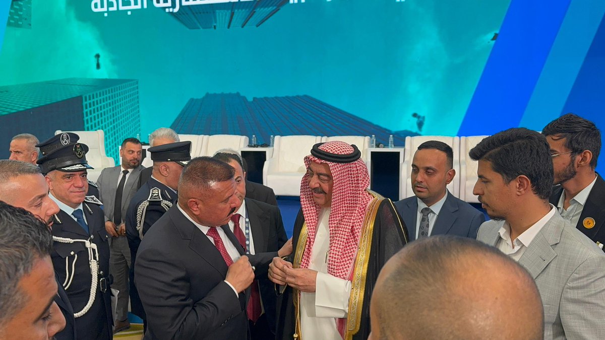 tl963's tweet photo. مشاركة الشيخ فيصل الحروش الجربا 
 في ملتقى العراق للاستثمار / بغداد 27 / 9 / 2025 

بإشراف ورعاية دولة رئيس مجلس الوزراء السيد محمد شياع السوداني، 
و بمشاركة وحضور  معالي وزير الداخلية عبد الامير الشمري https://t.co/qREE9VRJKr