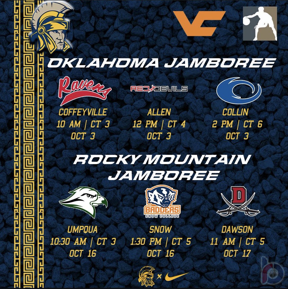 Just days before my first college Jamboree down in Oklahoma, and I'm excited to embark this new journey. Here is my schedule. <a href="/JUCOadvocate/">JUCOadvocate - Brandon Goble</a> <a href="/tscmbb/">Trinidad State Basketball</a>