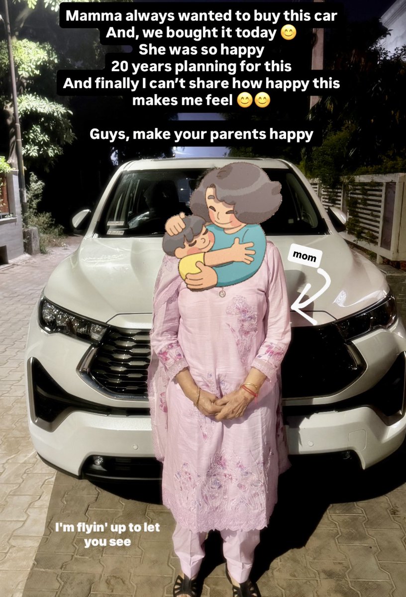 Took me 20 years to fulfill mom’s wishes 🙏
(even though on EMIs 😹)