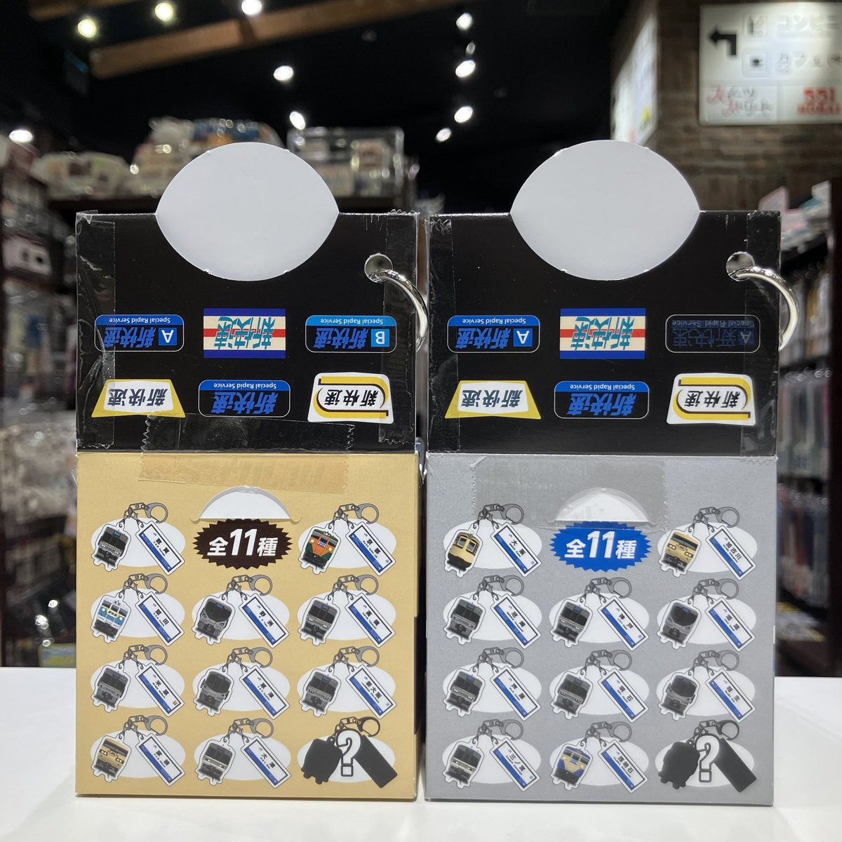 ✨本日発売🚞✨ こちらは『新快速トレーディング駅名標キーホルダー