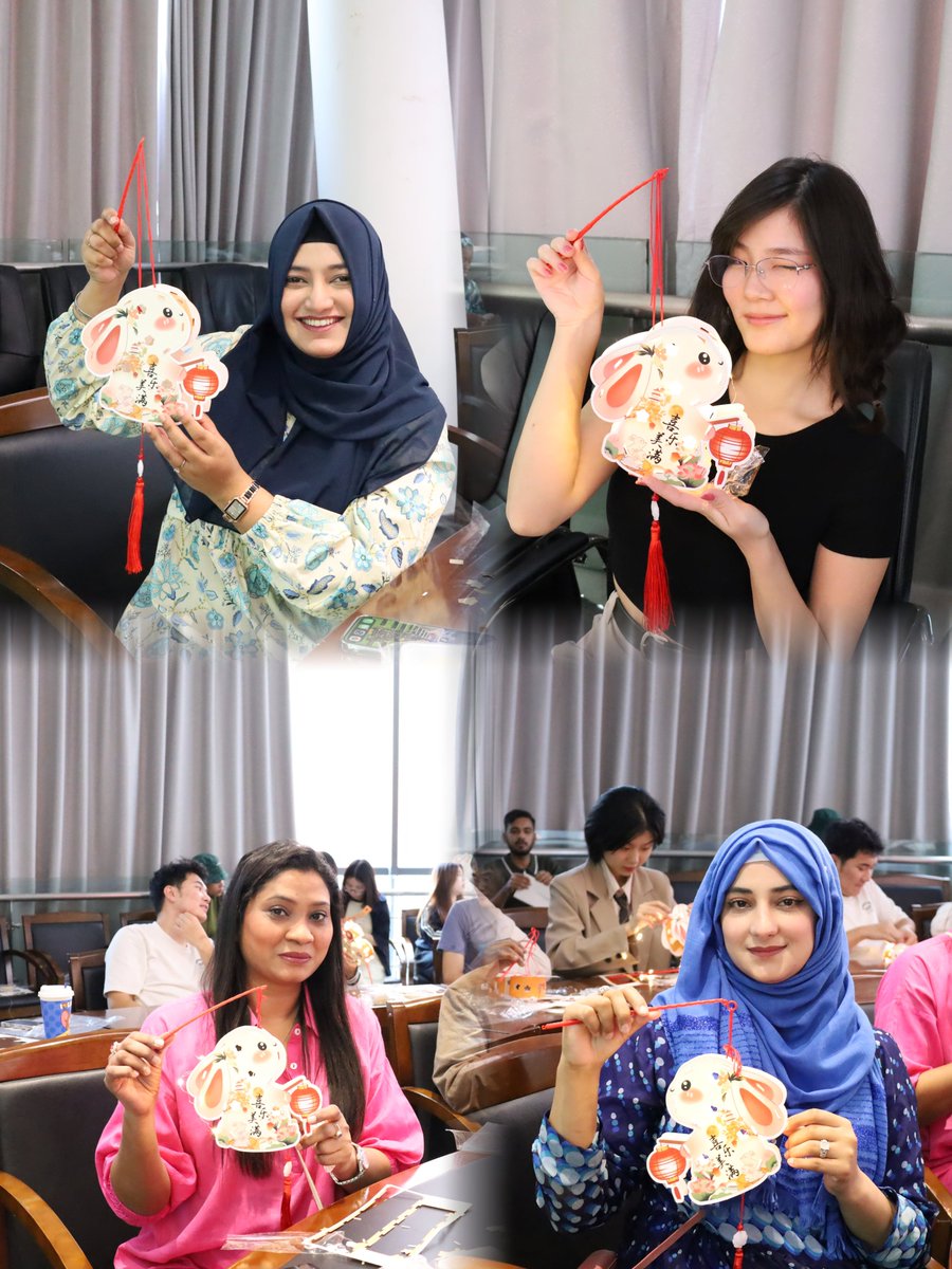 BFUIC_'s tweet photo. 🥮Mid-Autumn Magic: Lanterns, Stories &amp; Mooncakes!🌕We brought together Chinese and international students for a vibrant Mid-Autumn celebration.The room was buzzing with creativity during our bunny lantern craft, filled with laughter as we shared mooncakes, moon stories and games https://t.co/UHnh8JG5Oy