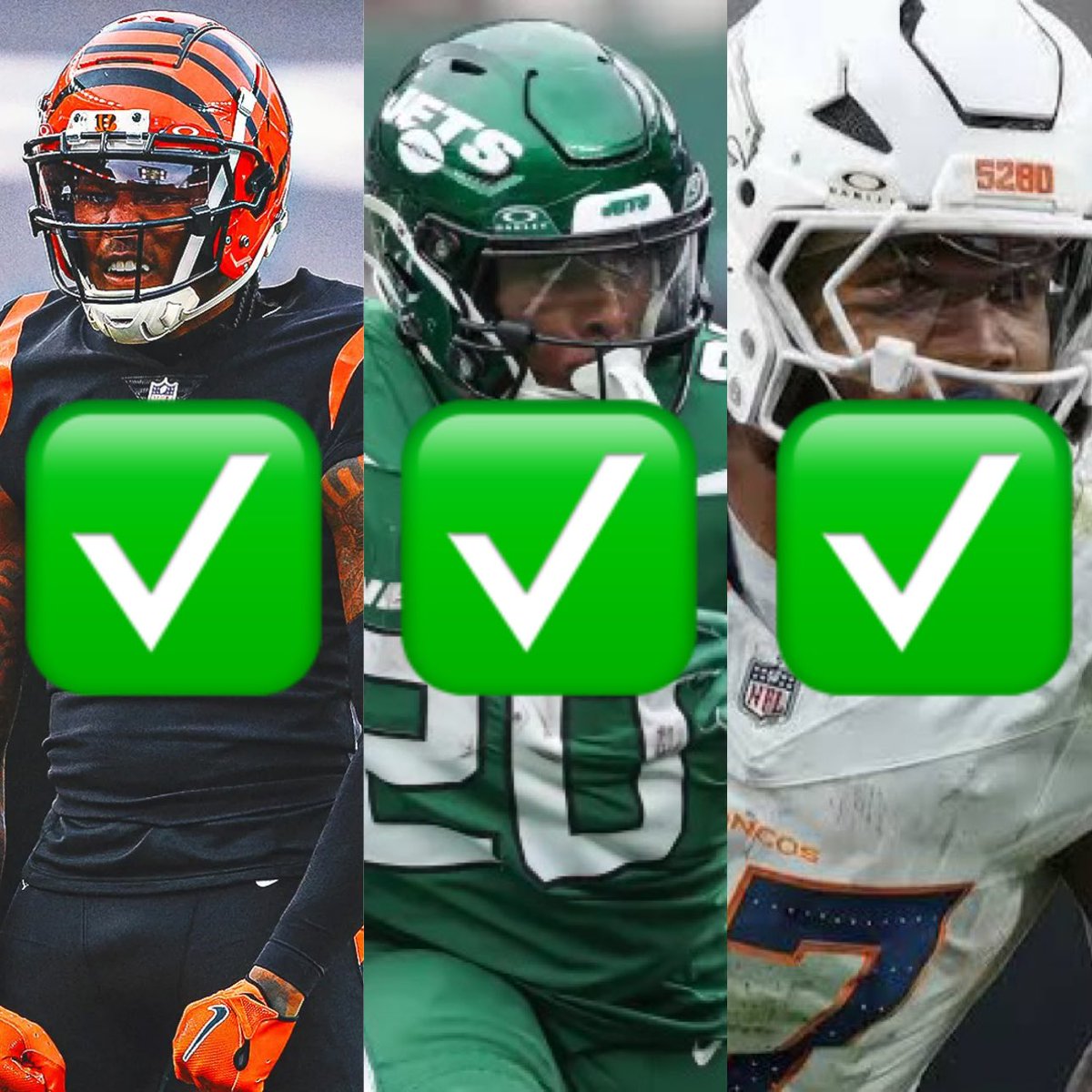 austinsprops's tweet photo. FREE YEAR VIP Someone who LIKES❤️
ANOTHER NFL 3-0 🧹🧹

✅Breece Hall 79.5 RR “O”
✅Tee Higgins. 1Q 4.5 Rec Yds 🪜 "O"
✅Tee Higgins 1Q 9.5 Rec Yds 🪜 "O"
✅J.K. Dobbins 13.5 Longest Rush “O”

Let’s keep building. Really loved the reads tonight!

❤️FOR MY MLB PLAYOFF PLAY #1! https://t.co/hZZz1H8KNw