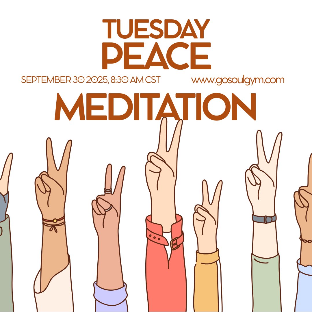 Darrell_Jones_'s tweet photo. folks. Tuesday morning peace meditation. the final one of September. 30th. 8:30am link straight into the Zoom from https://t.co/LmTS2RQ5Uv
#peacemeditation #gosoulgym #wellness #feedthesoul https://t.co/WWZGHfqC1t