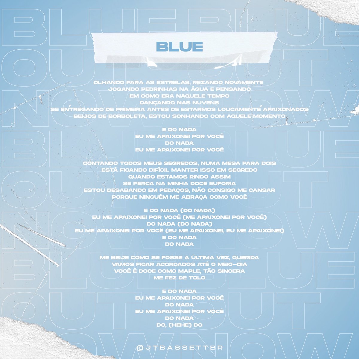 O homem está amando!
Confira a letra e tradução de “Blue” - Joshua Bassett 🩵🎧

🖇️: open.spotify.com/track/4NsmI3RX…