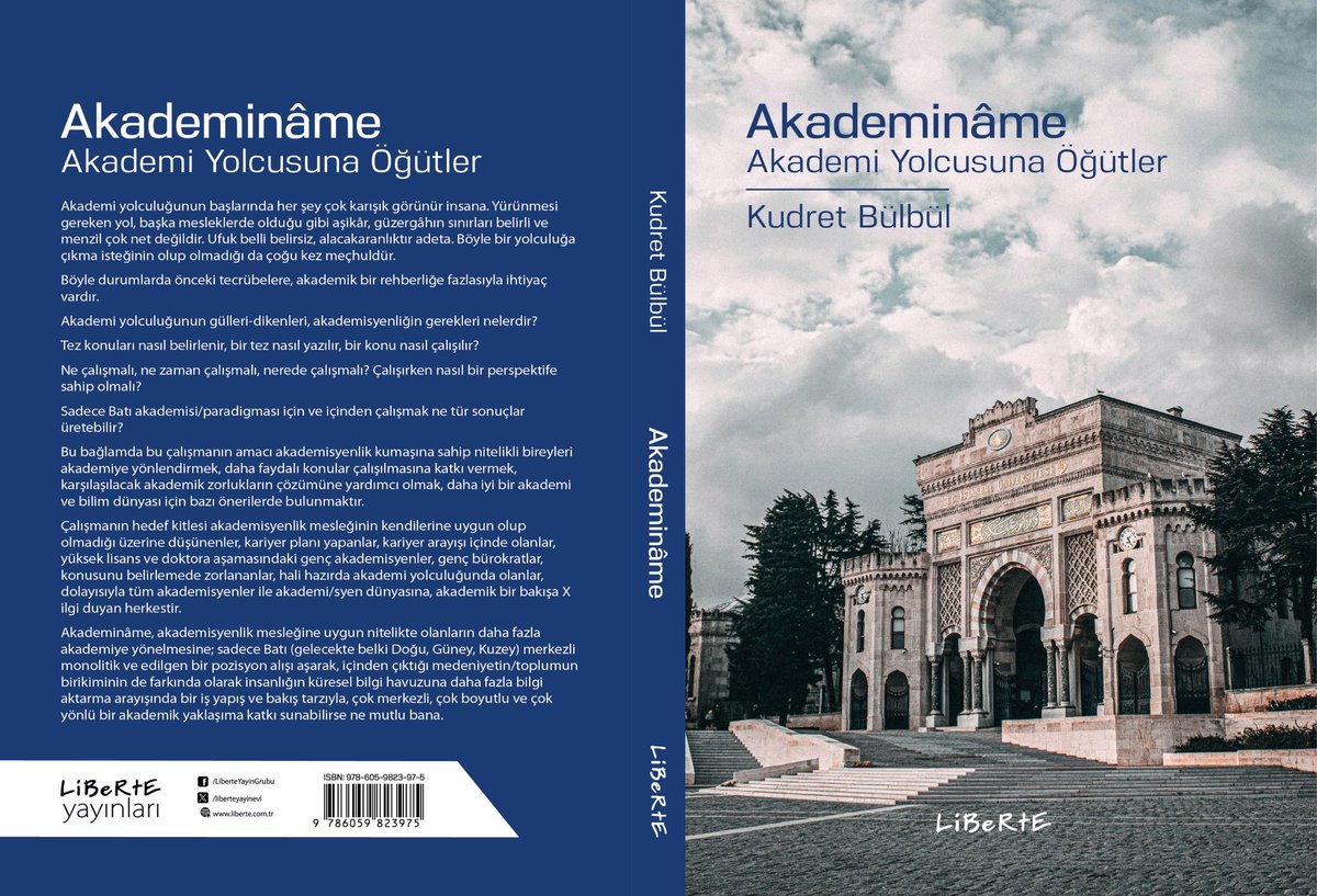 Bir kitap tavsiyesi; Akademinâme

Prof. Dr Kudret Bülbül ağabeyim okumaları, gözlemleri ve araştırmaları yine bir kitaba dönüştü. 
Kitap, özellikle akademisyenler için geniş bir vizyon çiziyor.