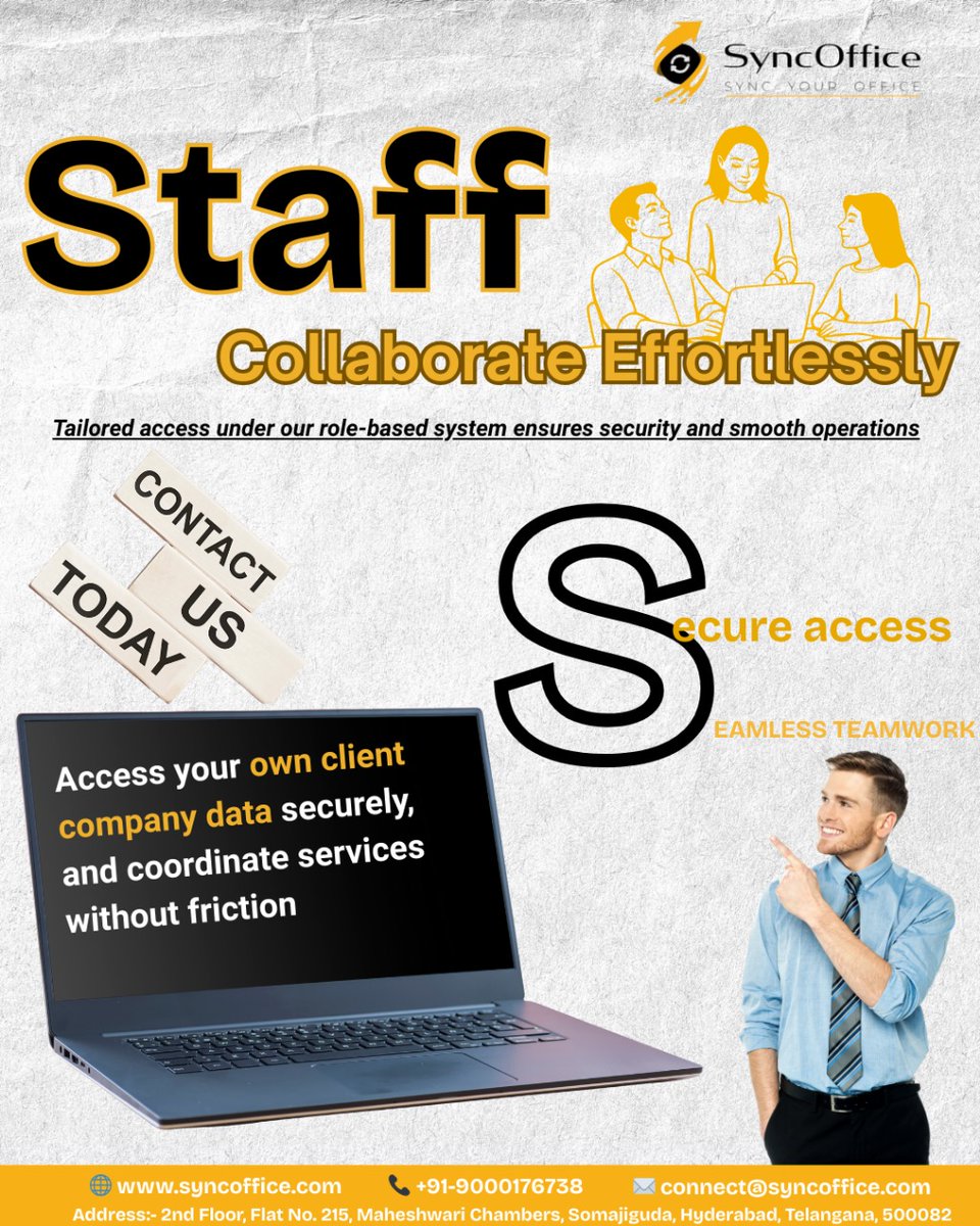 Syncoffice2015's tweet image. Is staff miscommunication putting client data at risk?
👩💻 Empower your team with secure, role-based access using #SyncOffice.
✅ Access your own data. 🔐 No friction. 💼 No delay.
#SMBTools #WorkflowSolutions #synccloud