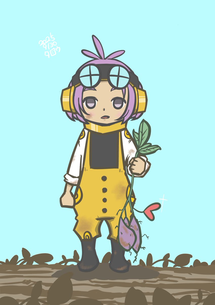 「9/30 芋掘リハ likeデナクテ loveダ #ハートアクション」|タロウ@一日一絵のイラスト