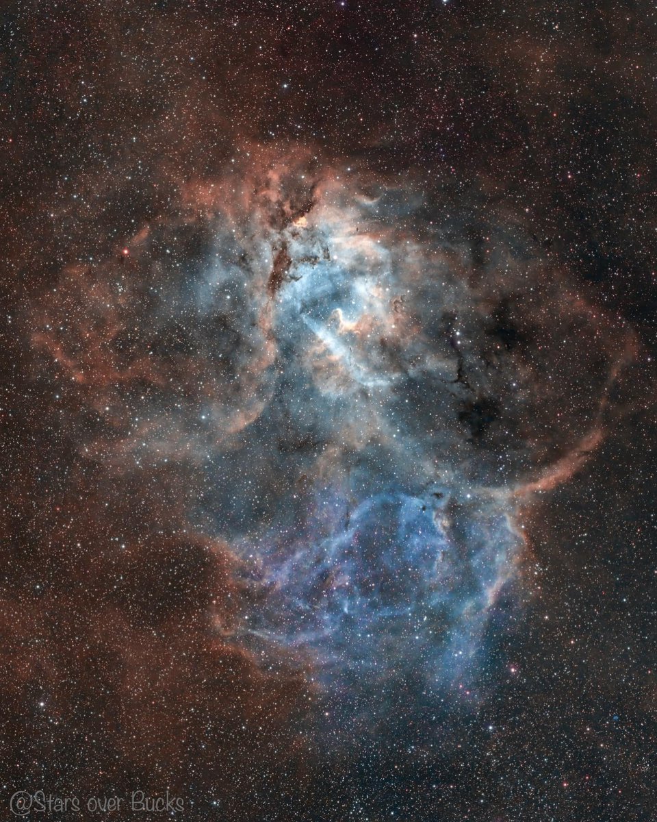 Optolong_filter's tweet image. The Lion Nebula (Sh2-132) in the constellation of Cepheus.
🔭Askar FRA400,8"RASA f/2
📷Zwo ASI2600MC Pro
EQ6R Pro and CEM70
Exposure:120x6min L-Synergy's 70x6min L-extreme
ASI120mini,30mm scope
Filter: #Optolong L-Synergy,LeXtreme F2
ASI Air,DSS,Pixinsight
Credit:Stars Over Bucks