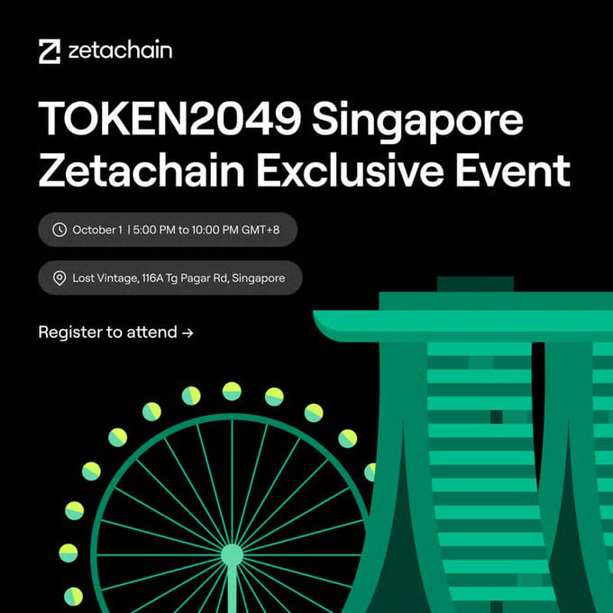 ZetaChain có mặt tại <a href="/token2049/">TOKEN2049</a> Singapore!

Các bạn có thể đến tham booth của ZetaChain tại sự kiện để trải nghiệm những chương trình thú vị và rinh quà về nhé cả nhà ơi.

📍 Gian hàng: Tầng 5, Khu Hội nghị chính. 
📆Thời gian: Ngày 1–2 tháng 10 

Hãy tham gia