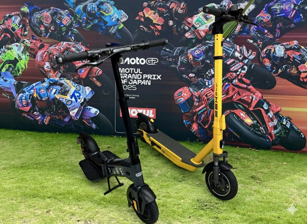 fv_moto's tweet photo. やはりサーキットでの移動には凄く便利
シャトルバス待たなくていいし
色々なコーナーへ見に行けました
#MotoGP日本グランプリ
#YADEA
#KS6PRO
#PURE
#FLEX
#ランド・ノリス
#電動キックボード https://t.co/Kvoqpl8qSu