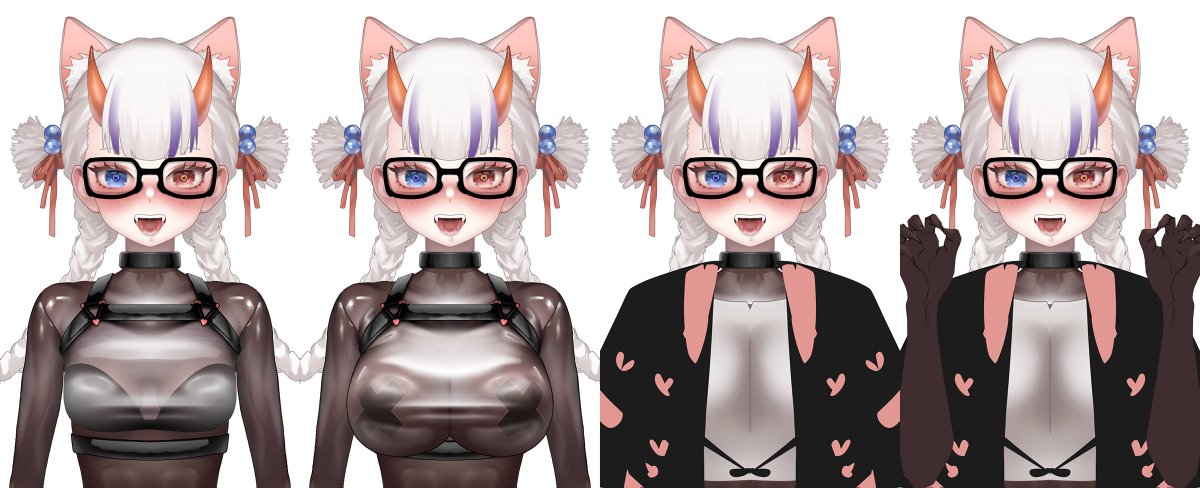 mingyaochan's tweet photo. 還在猶豫要配大胸還是小胸
衣服也還在設計～

#OC #Vtuber #Live2DWIP https://t.co/2MOBNGd7nW
