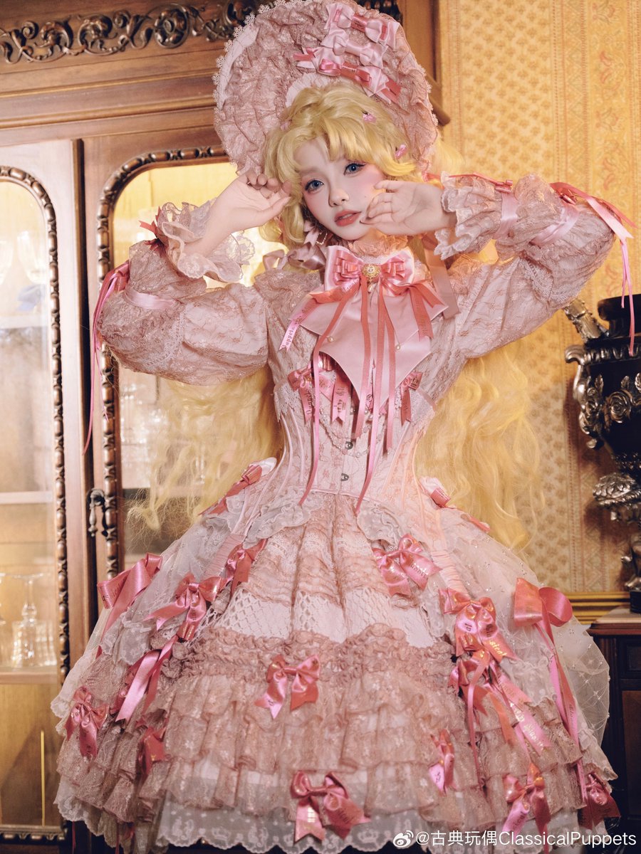 讃歌女神　POH讃歌　不倒王国お茶会ロリータ　フルセット　クリスマスロリータ with PUJI / 願いの日 ロリィタ ドレス JSK, ケープ [LO1228] | R