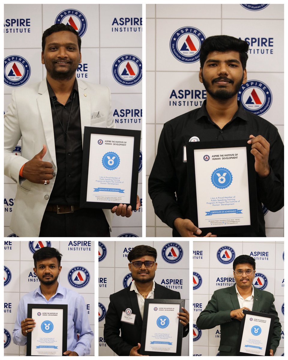 AspireTIHD's tweet photo. Certified &amp; Celebrated!✨

At Aspire’s 2-Day Public Speaking &amp; Communication Workshop, participants didn’t just attend  they spoke, they were heard, and they grew. 🌟

Congrats to every learner who earned their certificate!

#AspireInstitute #FindYourVoice #LeadWithConfidence https://t.co/rbhU571dUX
