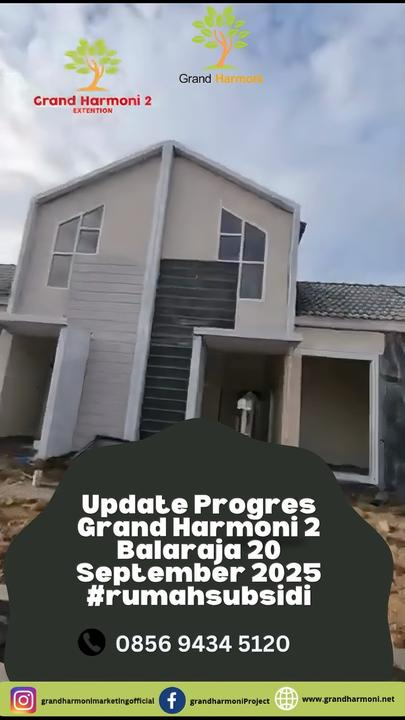GrandHarmoni's tweet image. ✅ Hunian nyaman untuk keluarga impian kian dekat diwujudkan 🏡🌿

Terima kasih atas kepercayaan Anda, Grand Harmoni selalu berkomitmen menghadirkan rumah subsidi berkualitas dengan lokasi strategis.

📞 Hubungi: 0856 9434 5120.

#GrandHarmoni2Balaraja #UpdateProgres