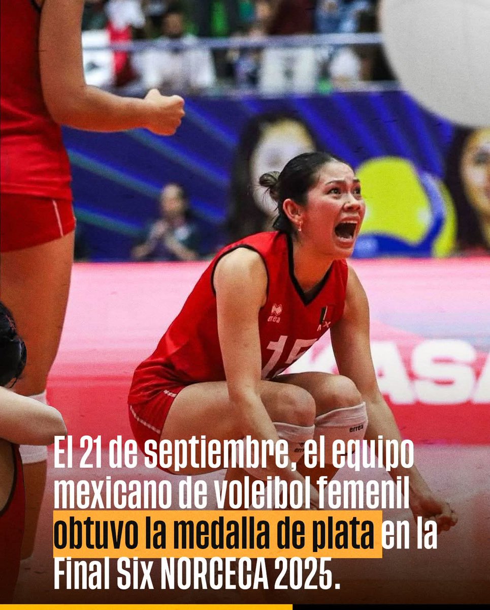 ikkosports's tweet photo. 🏐✨ El equipo femenil de voleibol conquistó la medalla de plata🥈 en la Final Six NORCECA 2025.
Además, Sofía Maldonado brilló en el cuadro ideal. ¡Felicidades a todo el equipo!

#TodosSomosOlímpicos https://t.co/lqnOdlKETp
