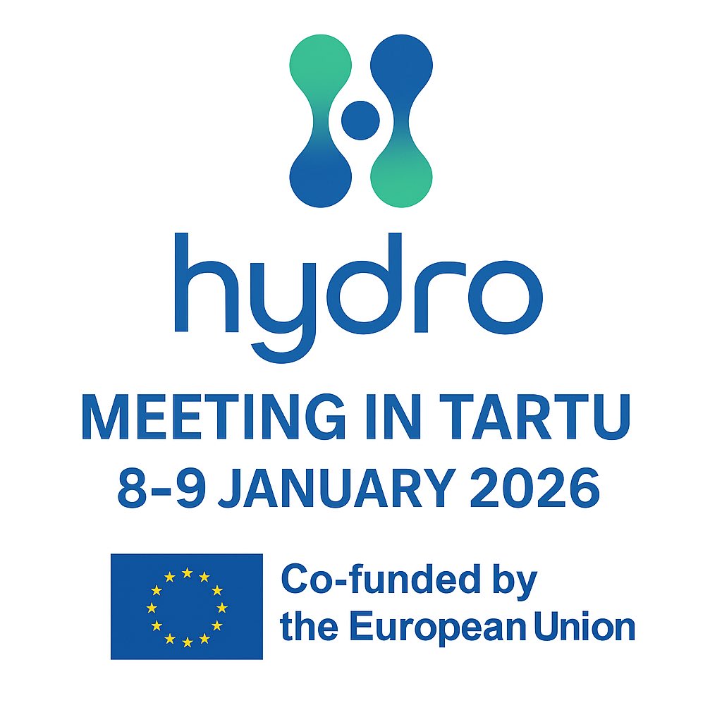 TIA_Formazione's tweet photo. 📢 HYDRO Project – Meeting in Tartu

We are pleased to announce that the next project meeting will take place in Tartu, Estonia, on 8–9 January 2026!

This meeting will be an opportunity to:
🔹 share progress on the Work Packages
🔹 align activities for 2026 https://t.co/PDP6FsrMLl