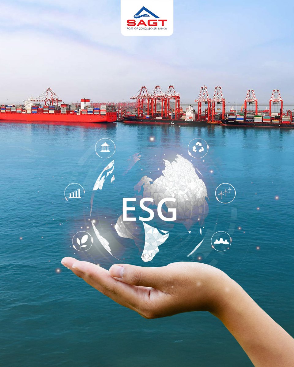 At SAGT, sustainability is at the core of how we operate.

Guided by our Sustainability Management Framework and Policy, we come together across the organisation to champion sustainability and deliver on our ESG goals.

#PortofColombo #SAGT #POC #Sustainability #GreenShipping