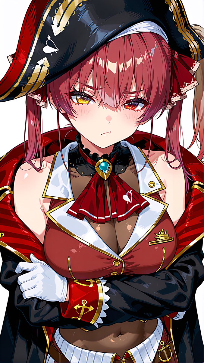 ご不満なマリン船長🏴‍☠️