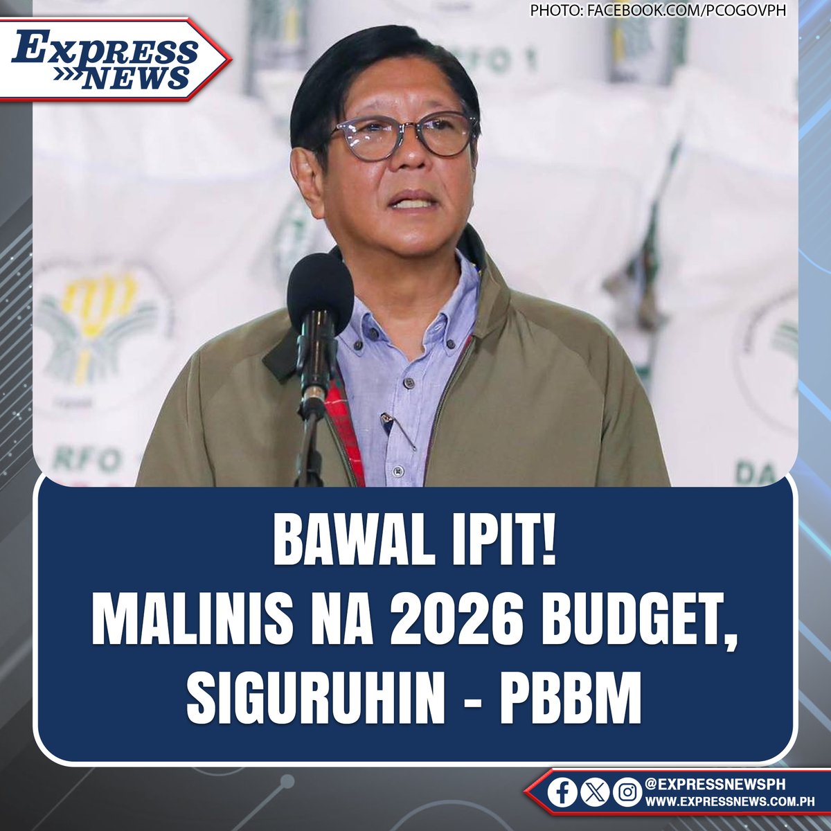 ExpressNewsPH's tweet photo. BAWAL NA INSERTION!

Pinatitiyak ni Pangulong Ferdinand R. Marcos Jr. na walang nakasingit o walang illegal insertions sa P6.793-trillion national budget para sa taong 2026.

BASAHIN: https://t.co/9QHPKM6Yce https://t.co/Q8eypFshE5