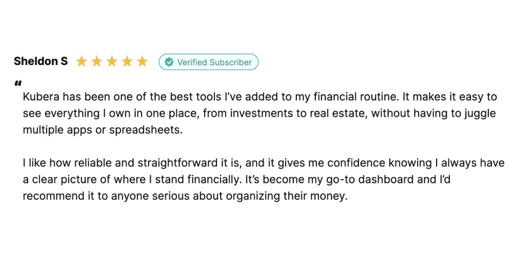 "I like how reliable and straightforward it is, and it gives me confidence knowing I always have a clear picture of where I stand financially." reviews.io/company-review…