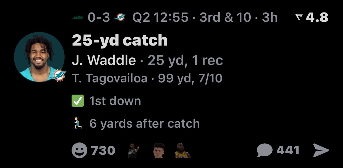 SidTFF's tweet photo. FIRST HALF CASH 🥳🥳

Jaylen Waddle O 19.5 Longest Reception ✅

Sweat-free win to end things off🔥

#PrizePicks | #GamblingX | #NFL | https://t.co/uaiaiXFxxx