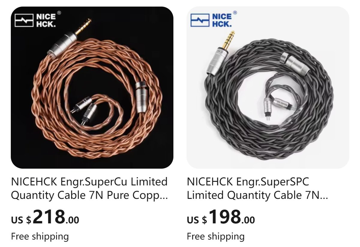 NICEHCK Enger.SuperCu 限定ケーブル 限定ケーブル NICEHCK Enger.SuperCu