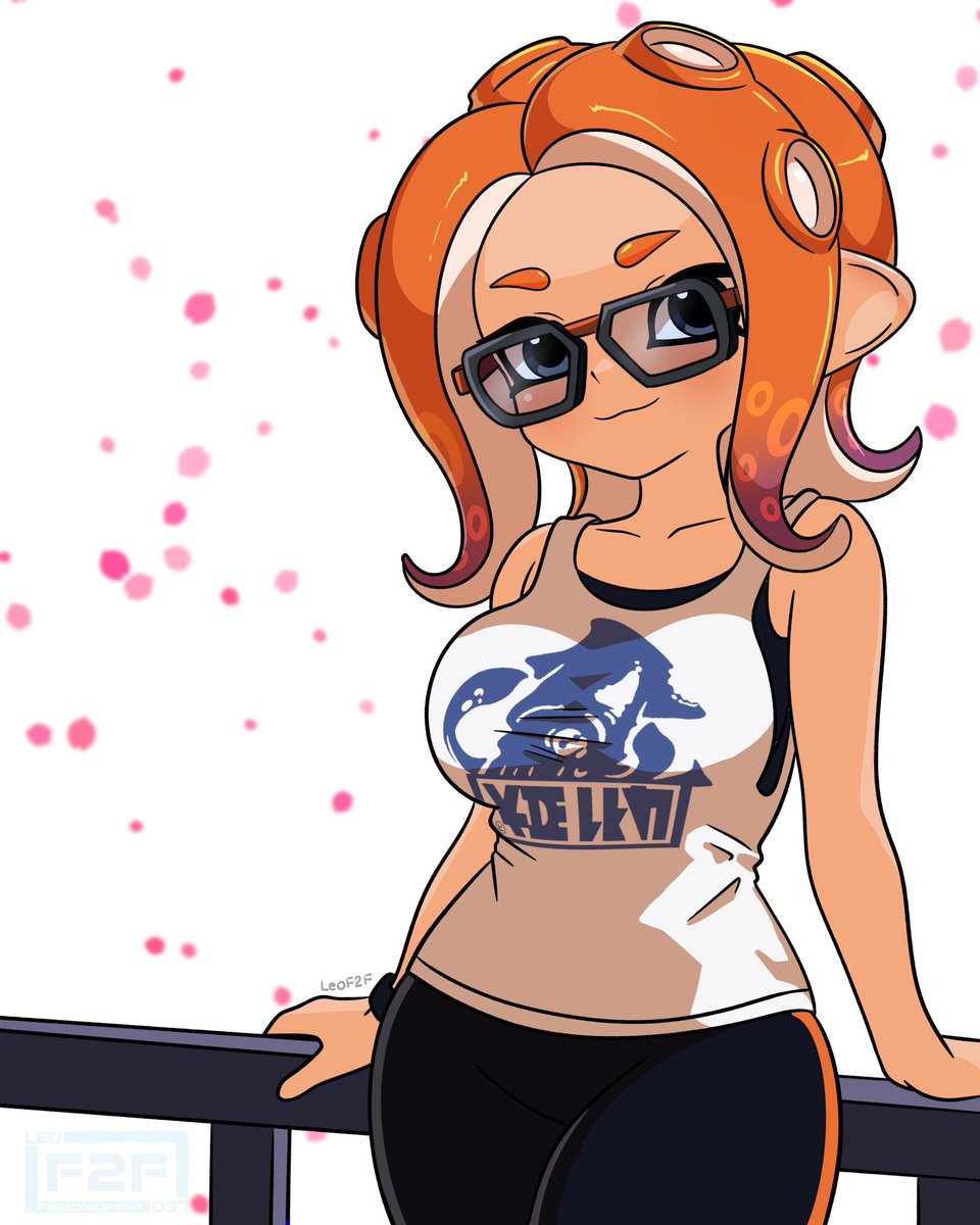 LeoF2F's tweet image. Commission of Luna for @Sethiroth10
#Splatoon #SplatoonArt