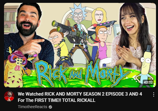 I feel like season 2 is even more gross and insane than the first one😭

Collab with my friend over one his channel! youtu.be/3SzqGW3TWTM?si…

#RickandMorty #animation #reaction #youtuber #malbread <a href="/TimotheeReacts2/">Timothee</a>