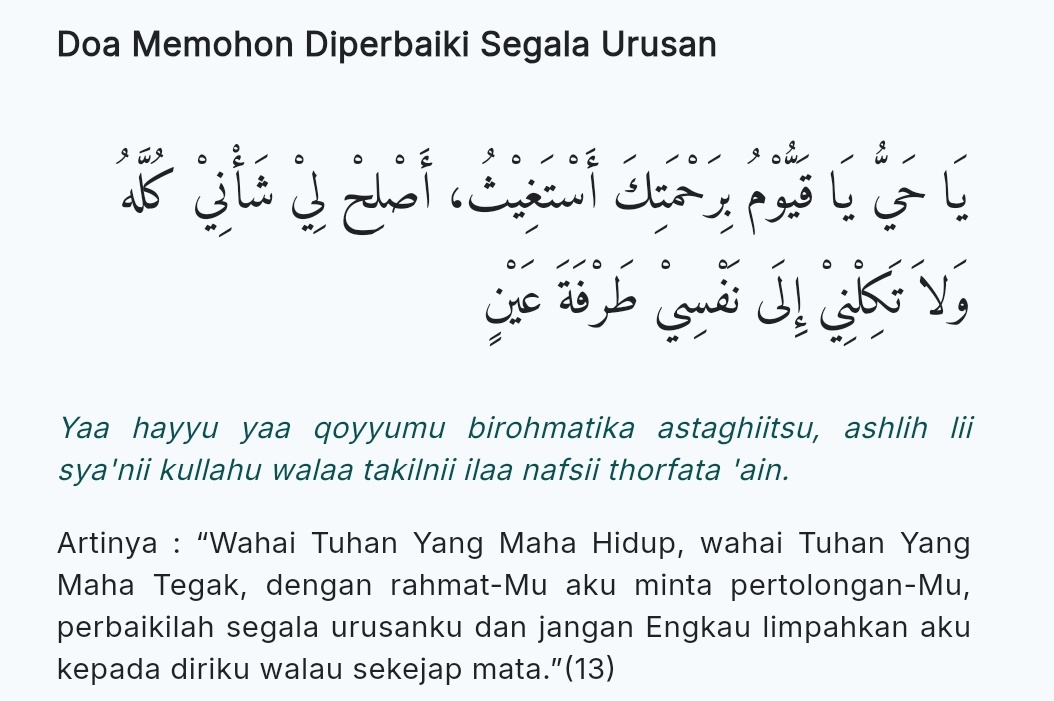 <a href="/tanyarlfes/">Tanyarlfes</a> banyak2 baca doa ini sih. ampuhhhhh~