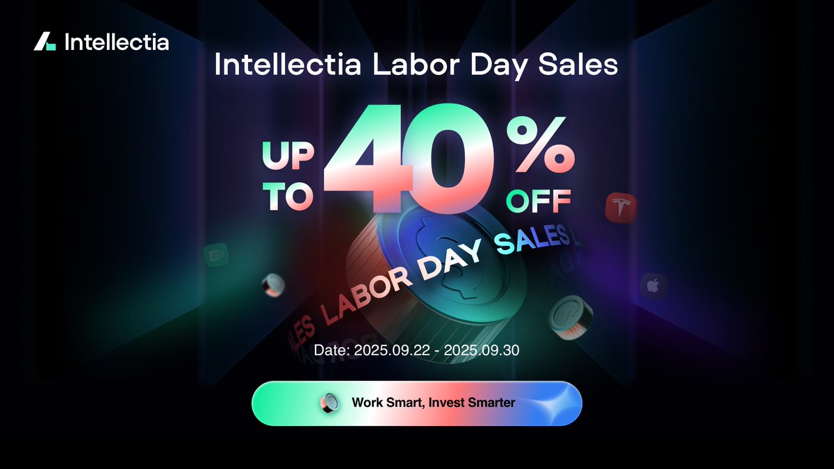 IntellectiaAI's tweet image. 🚨 Labor Day Sale FINAL 24 hours! 🚨
Work smart, invest smarter with Intellectia AI—40% OFF annual plans (Basic/Pro/Max/Expert) ends soon!
🔗 Claim your discount NOW: Try.intellectia.ai

No more delays—grab AI stock picks, swing trade signals, and tailored tools, plus join…