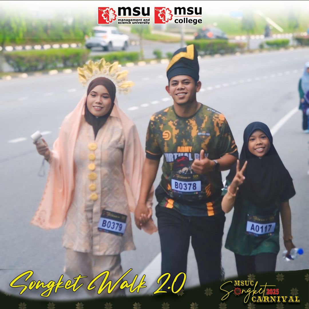MSUcollege_trg's tweet photo. 🌺Songket Walk 2.0 - more than just a walk, it’s unity and spirit.

#ManagementAndScienceUniversity
#msumalaysia
#msucollegeterengganu
#msucsongketcarnival2025
#songketwalk2.0
#transforminglive
#enrichingfuture https://t.co/lFsI4hL9ik