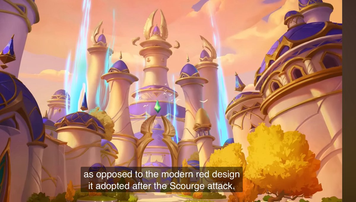 Forever obsessed with how pre-scourge Silvermoon switches between red and blue every other time it appears