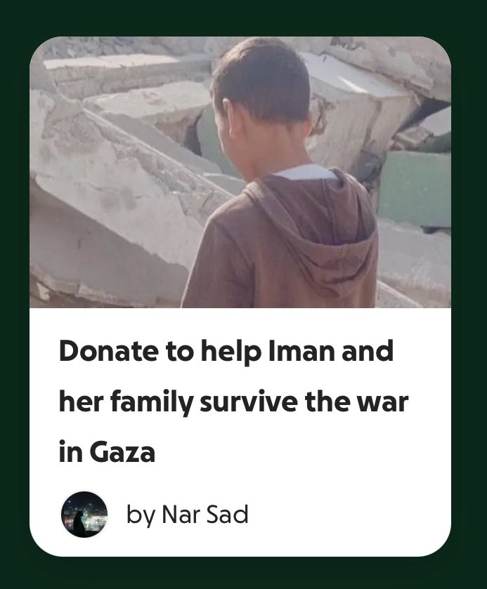 ‼️Iman currently needs 250 to pay off the place where she’s currently at, she only has 3 days left remaining and needs everything she can get NOW

gofund.me/907c70fd6