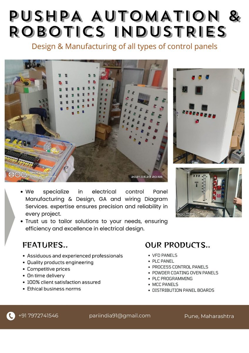 PushpaSales's tweet image. #controlpanel
#automationsolution
#panelmanufacturing
#panelwiring
#vfdpanel
#pushpaautomation&amp;amp;Robotics Industries