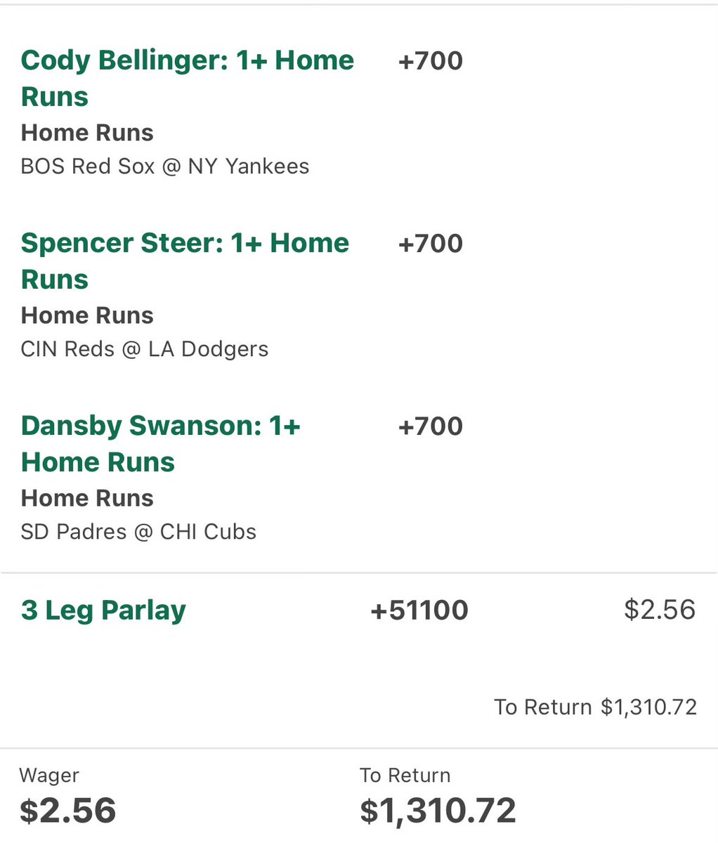 LockerSox's tweet photo. Favorite HR ⚾️💣🚀 parlay tomorrow for day 1 of the #MLBPlayoffs
#homerunhunters #homerunparlay #homerunpicks #MLBBets #DongBombz https://t.co/dmLlbCJeme